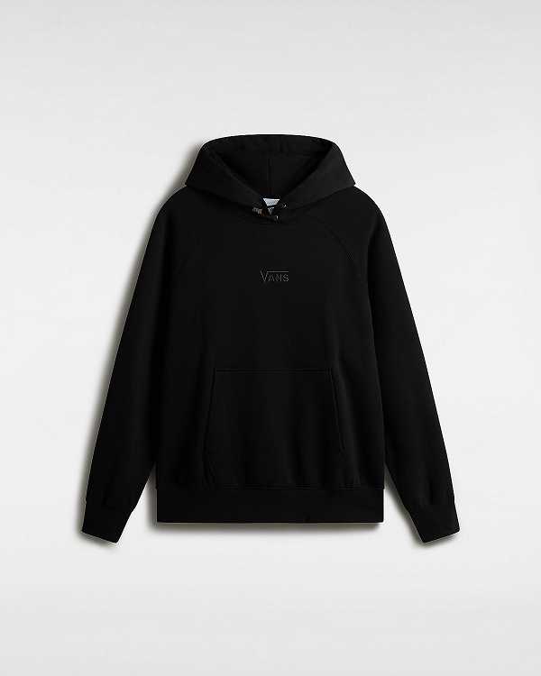 Black Men Vans Premium Logo Hoodie NZ | VN3164729