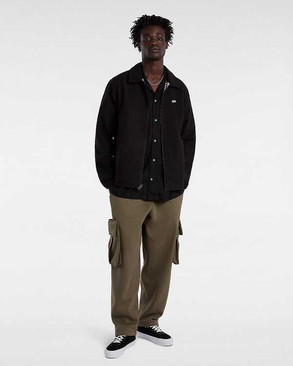 Black Men Vans Premium Reversible Station Jacket NZ | VN4795620