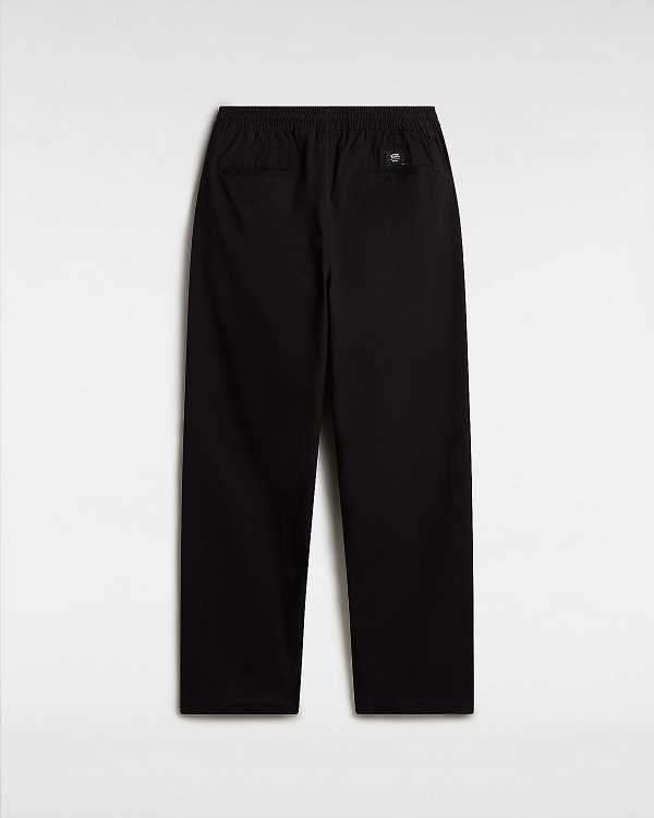 Black Men Vans Range Baggy Tapered Elastic Waist Pants NZ | VN9728430