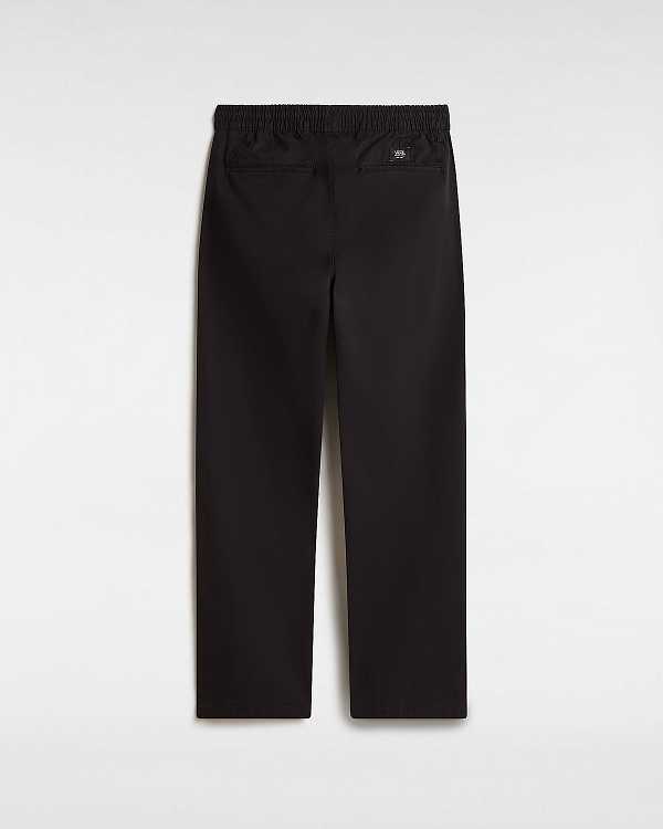 Black Men Vans Range Relaxed Elastic Pants NZ | VN0182679