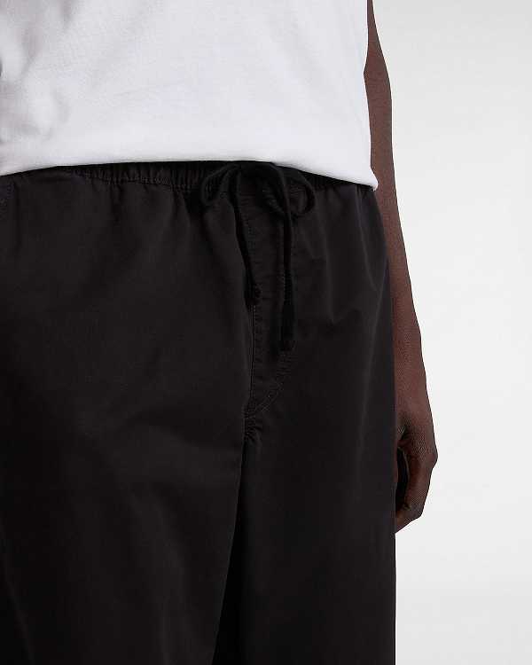 Black Men Vans Range Relaxed Elastic Pants NZ | VN0182679