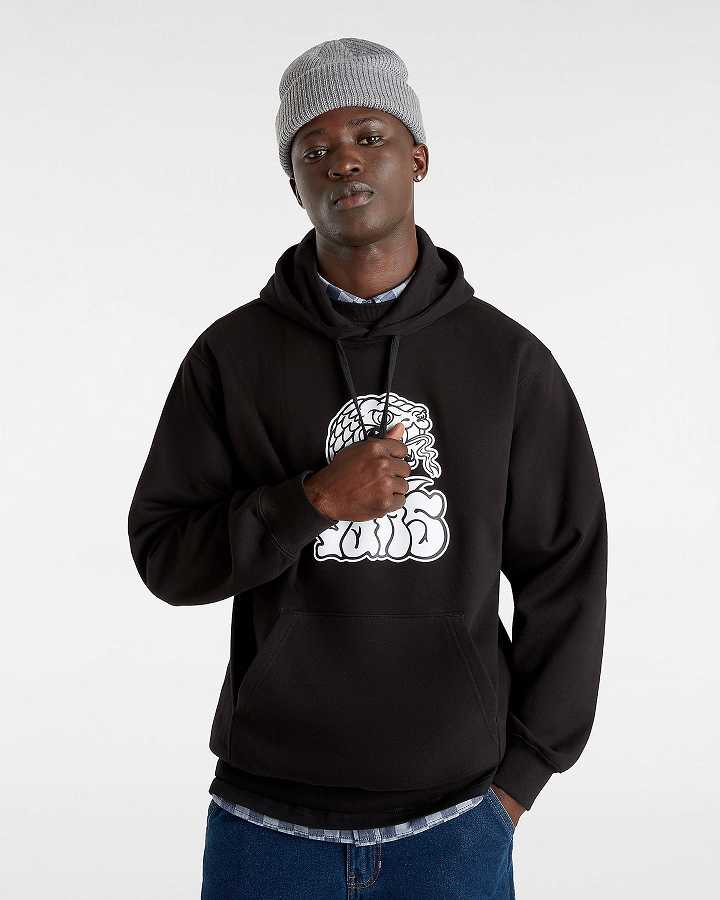 Black Men Vans Rattler Loose Hoodie NZ | VN5608497