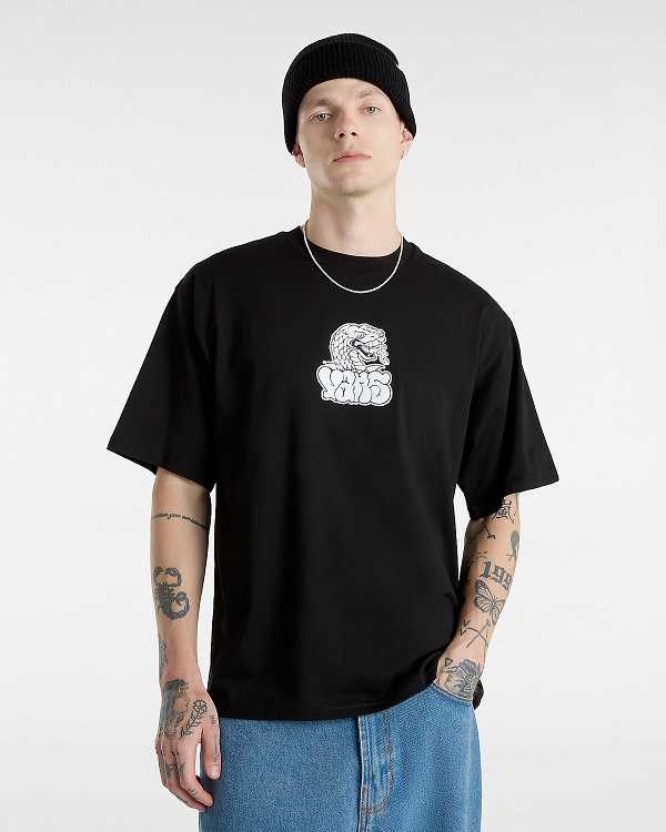 Black Men Vans Rattler T Shirts NZ | VN6587309