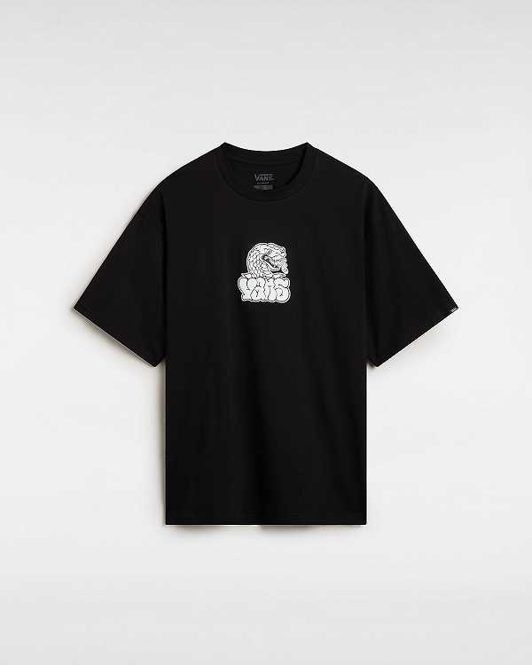 Black Men Vans Rattler T Shirts NZ | VN6587309