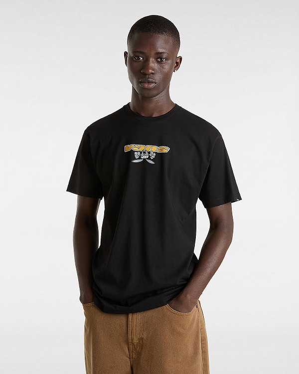 Black Men Vans Sakomo T Shirts NZ | VN8046519