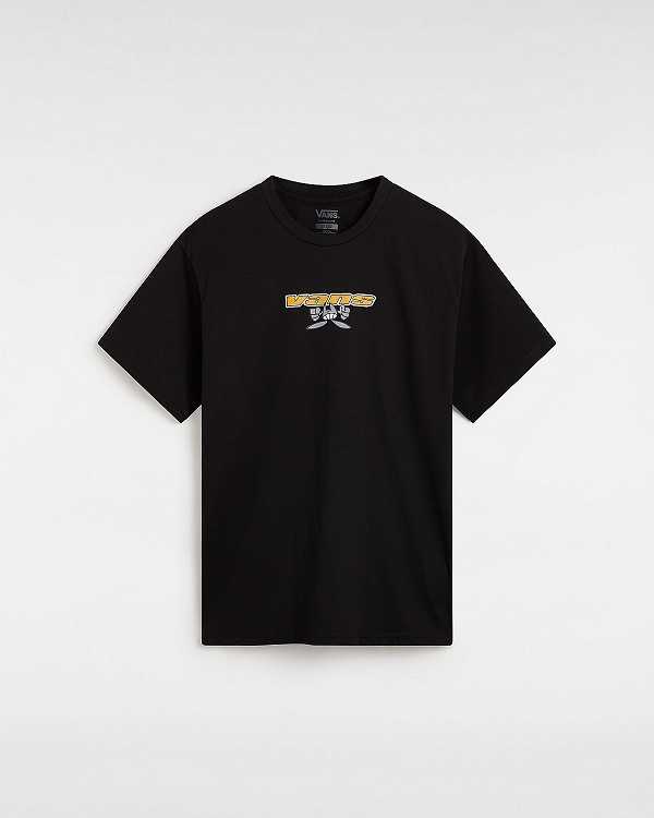 Black Men Vans Sakomo T Shirts NZ | VN8046519