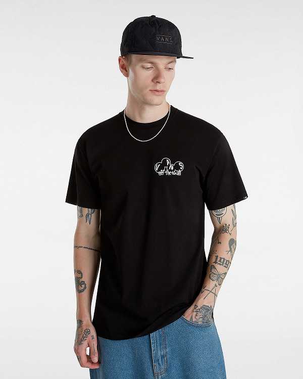 Black Men Vans Scuttle T Shirts NZ | VN8975301