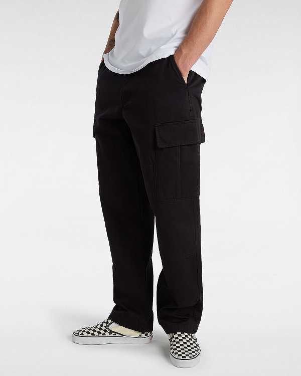 Black Men Vans Service Cargo Loose Tapered Pants NZ | VN4928307