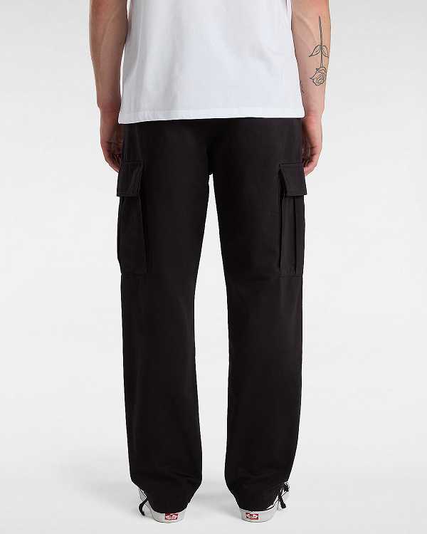 Black Men Vans Service Cargo Loose Tapered Pants NZ | VN4928307