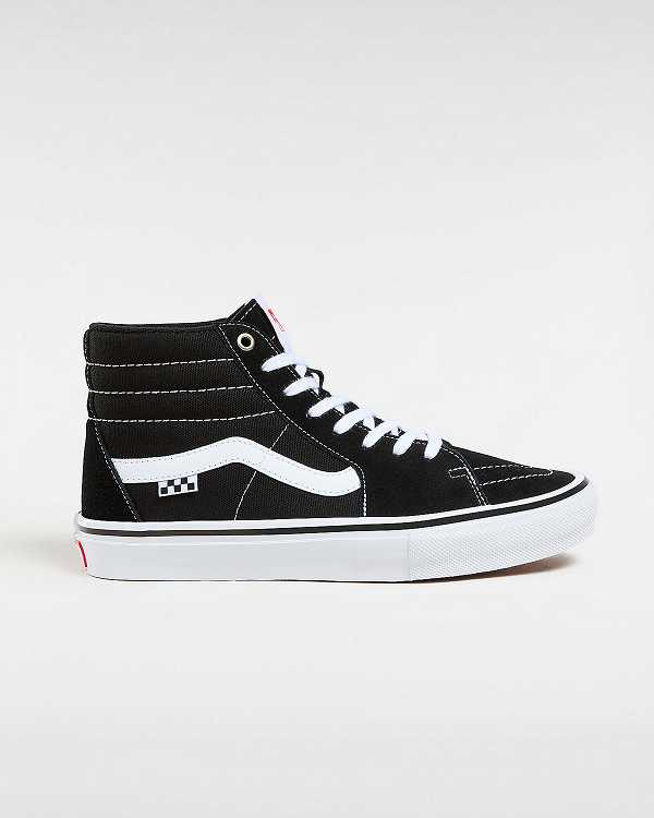 Black Men Vans Sk8-Hi Skate Shoes NZ | VN8359146