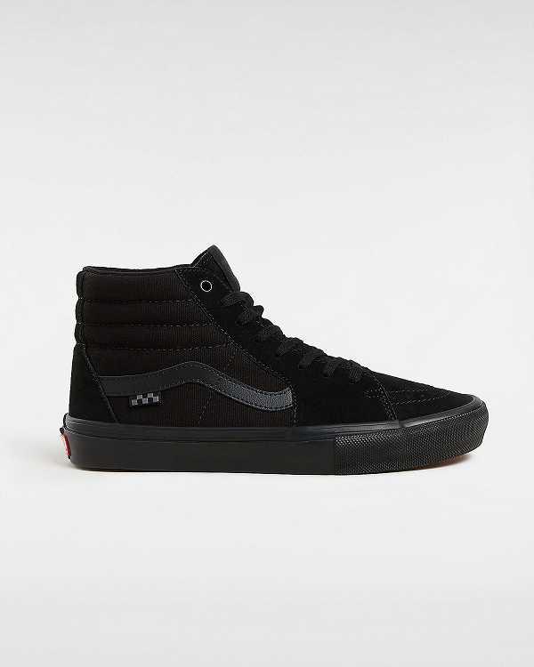 Black Men Vans Sk8-Hi Skate Shoes NZ | VN9510437