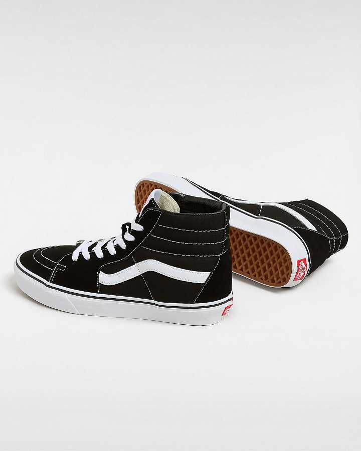 Black Men Vans Sk8-Hi Sneakers NZ | VN6854912