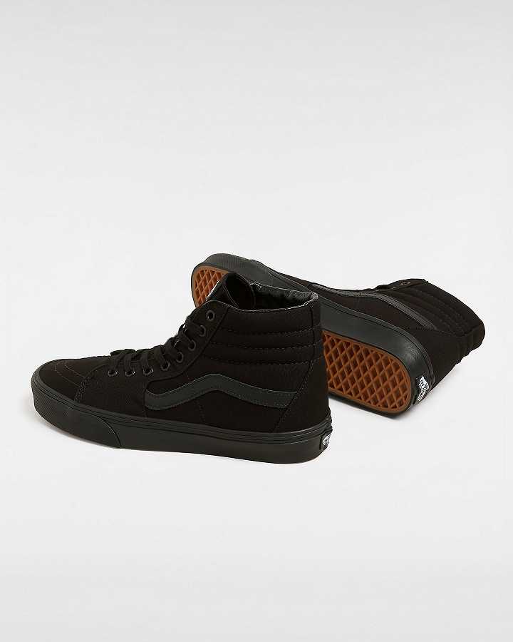 Black Men Vans Sk8-Hi Sneakers NZ | VN9250783