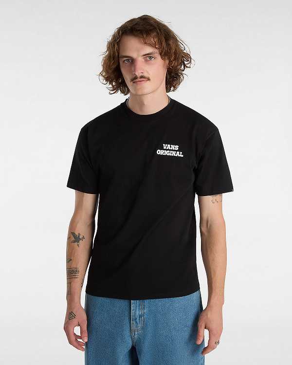 Black Men Vans Skull Void Classic T Shirts NZ | VN0243865