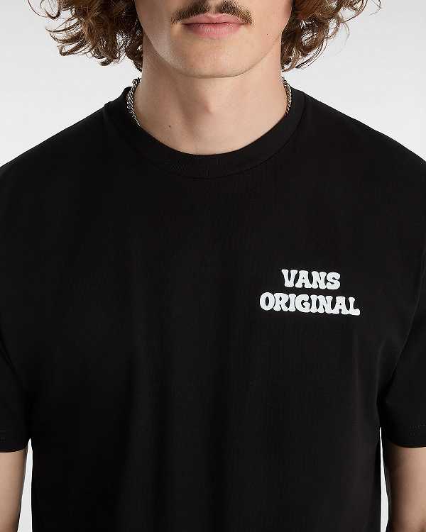 Black Men Vans Skull Void Classic T Shirts NZ | VN0243865