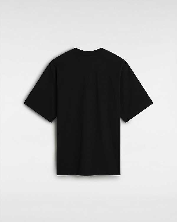 Black Men Vans Soles Loose T Shirts NZ | VN2196473