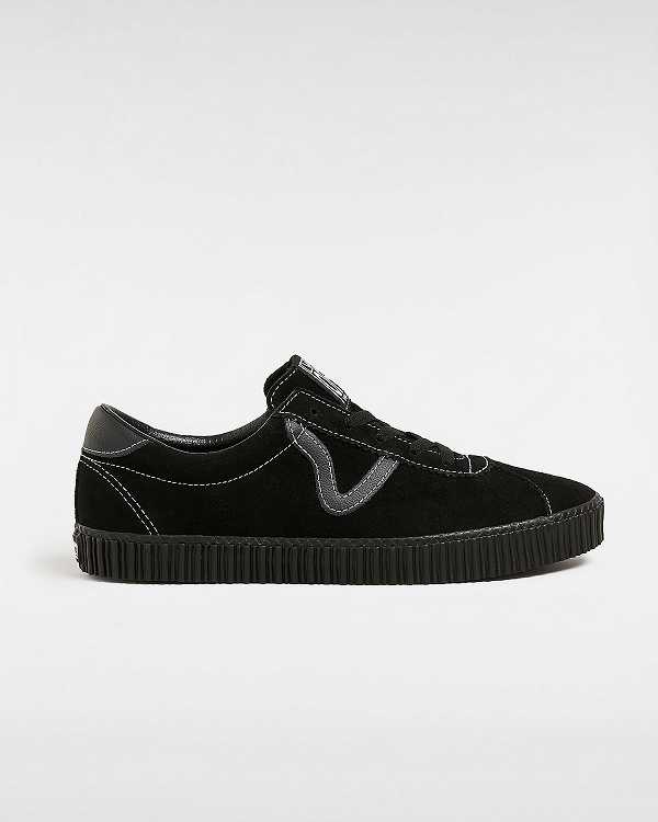 Black Men Vans Sport Low Creeper Suede Sneakers NZ | VN2910375