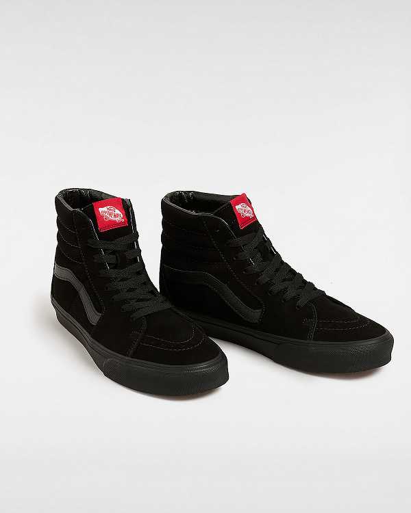 Black Men Vans Suede Sk8-Hi Sneakers NZ | VN8490571