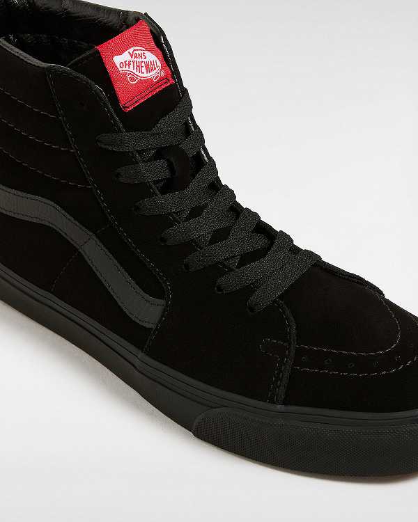 Black Men Vans Suede Sk8-Hi Sneakers NZ | VN8490571