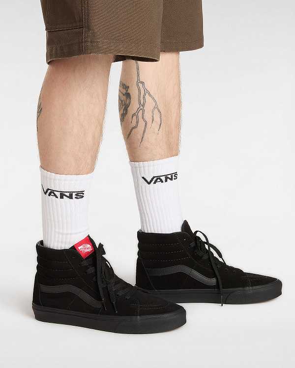 Black Men Vans Suede Sk8-Hi Sneakers NZ | VN8490571