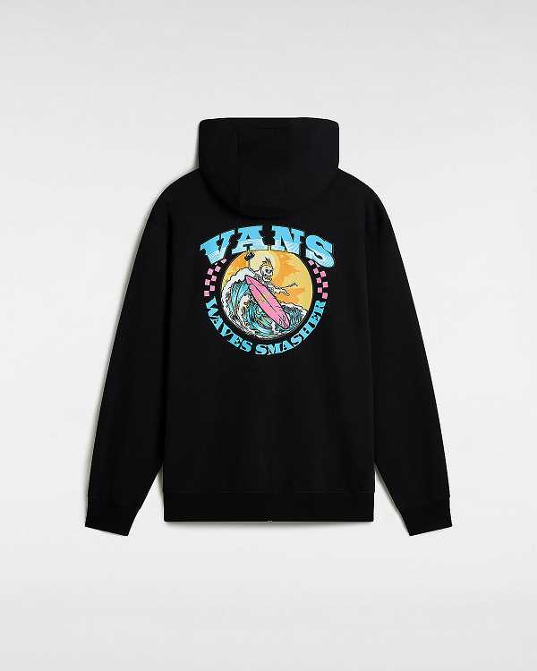 Black Men Vans True Waves Hoodie NZ | VN0273864