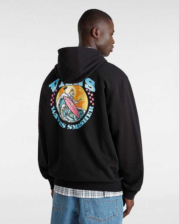 Black Men Vans True Waves Hoodie NZ | VN0273864