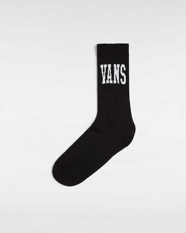 Black Unisex Vans Arched Crew (1 Pair) Socks NZ | VN2385471