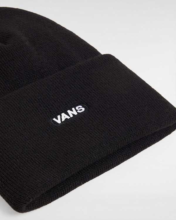 Black Unisex Vans Bagley Tall Cuff Beanie NZ | VN4603791