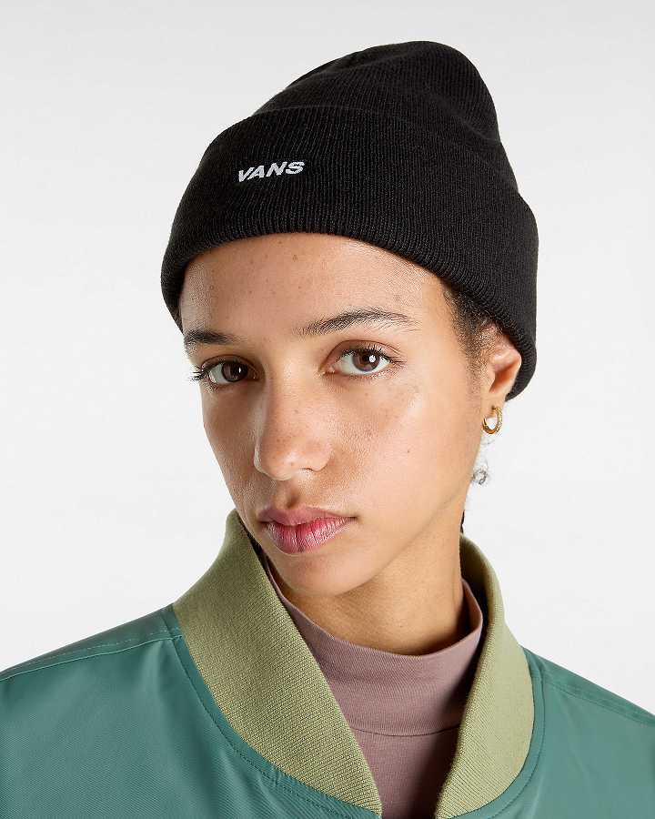 Black Unisex Vans Bagley Tall Cuff Beanie NZ | VN4603791