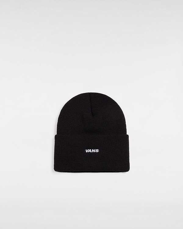 Black Unisex Vans Bagley Tall Cuff Beanie NZ | VN4603791