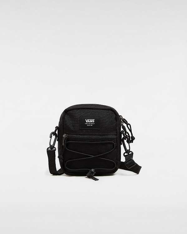 Black Unisex Vans Bail Shoulder Bag NZ | VN9237046