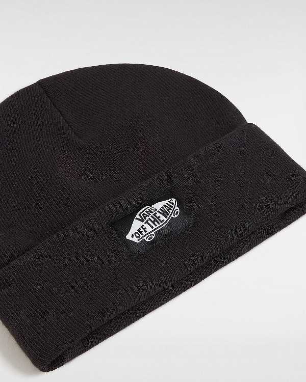 Black Unisex Vans Classic Tall Cuff Beanie NZ | VN8209514