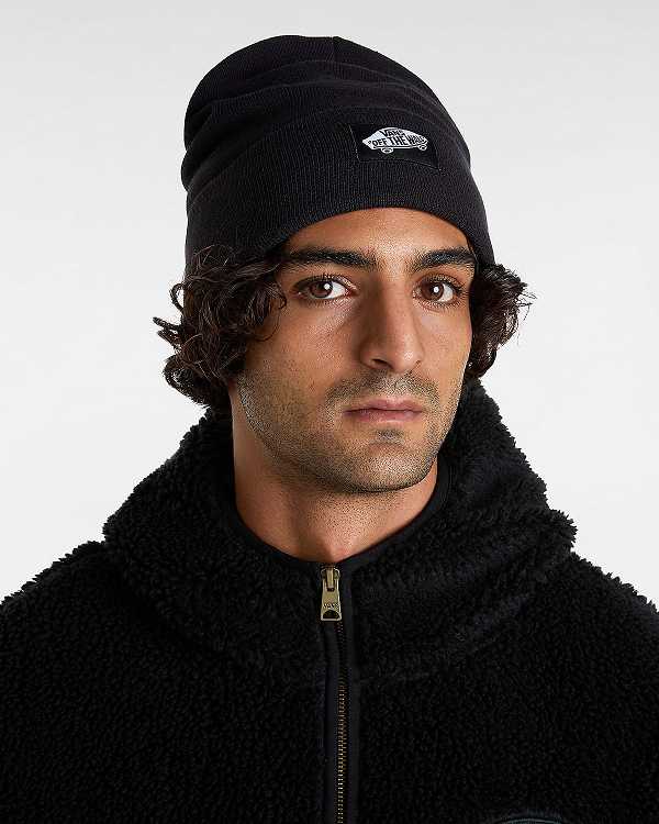 Black Unisex Vans Classic Tall Cuff Beanie NZ | VN8209514