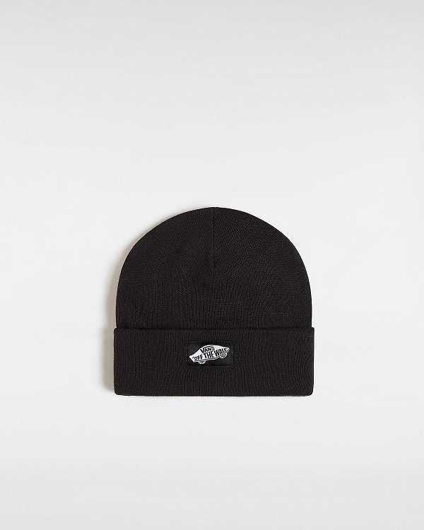 Black Unisex Vans Classic Tall Cuff Beanie NZ | VN8209514