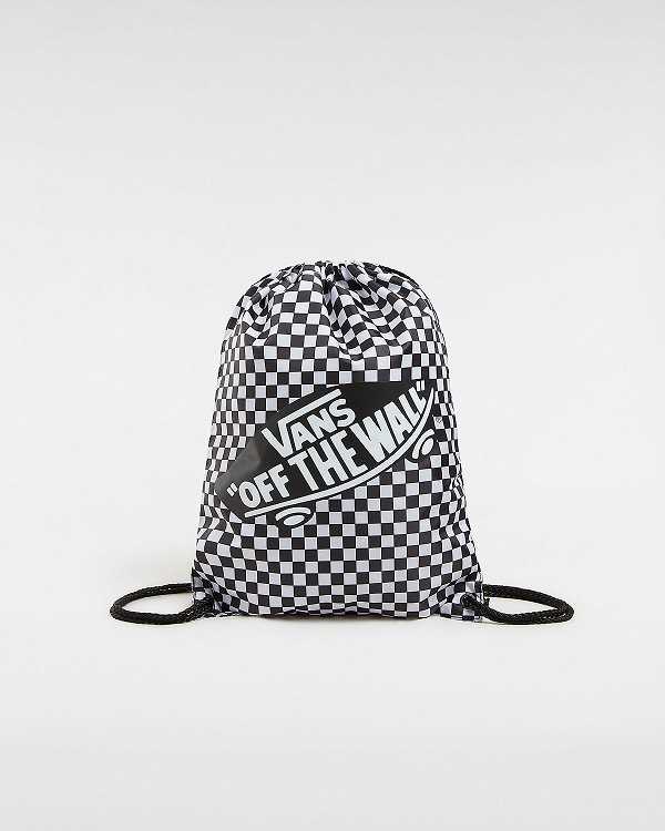 Black Unisex Vans Drawstring Crossbody Bag NZ | VN2973654