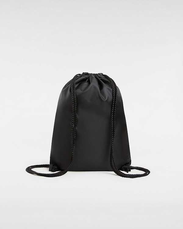 Black Unisex Vans Drawstring Crossbody Bag NZ | VN4189607