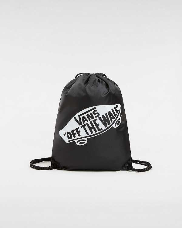 Black Unisex Vans Drawstring Crossbody Bag NZ | VN4189607