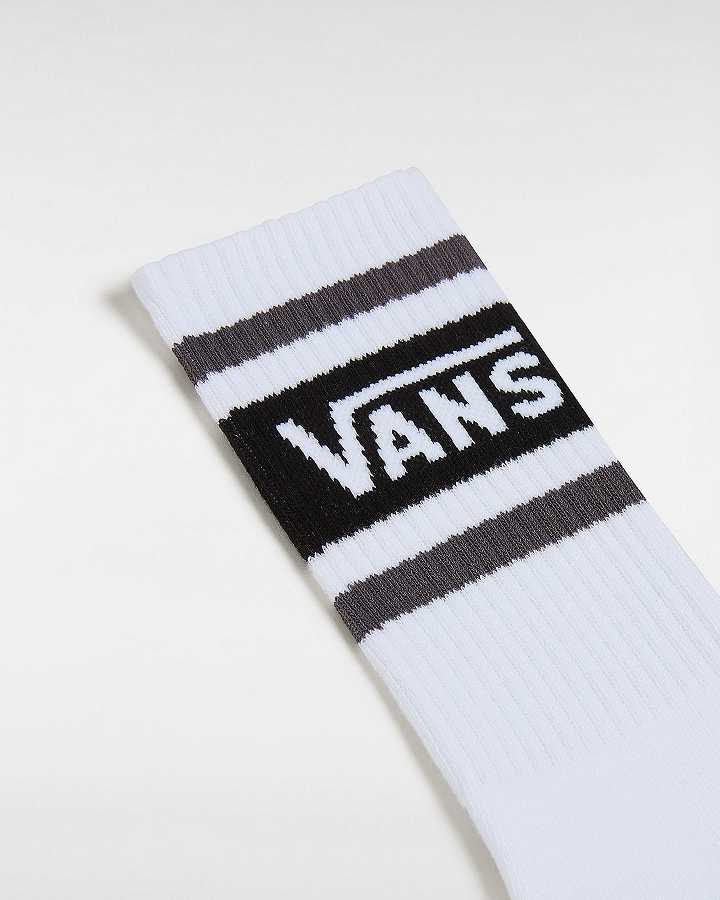 Black Unisex Vans Drop Crew (1 Pair) Socks NZ | VN2816705