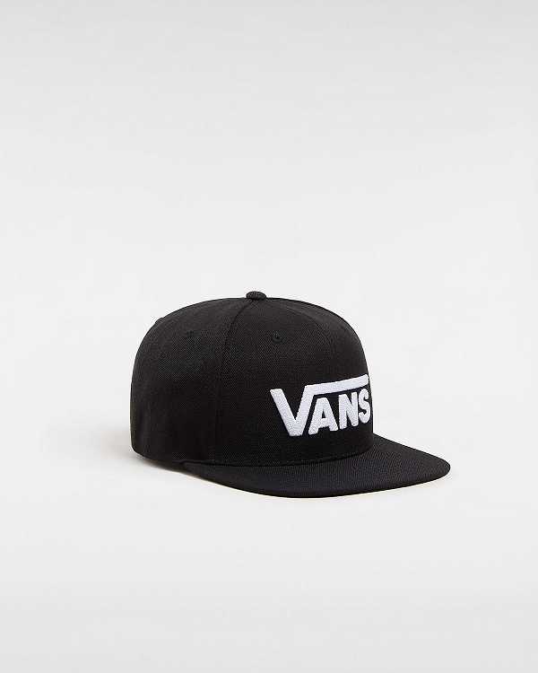 Black Unisex Vans Drop V Hats NZ | VN0527316