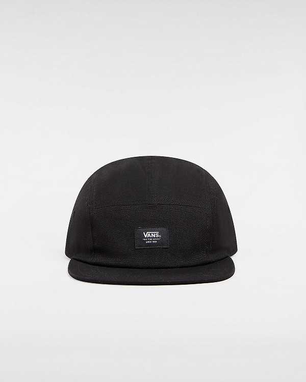 Black Unisex Vans Easy Patch Camper Hats NZ | VN9748123