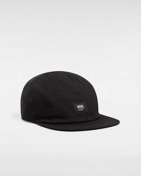 Black Unisex Vans Easy Patch Camper Hats NZ | VN9748123