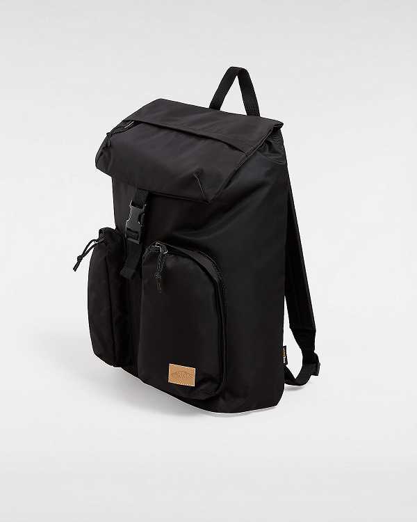 Black Unisex Vans Field Trippin Backpacks NZ | VN2735491