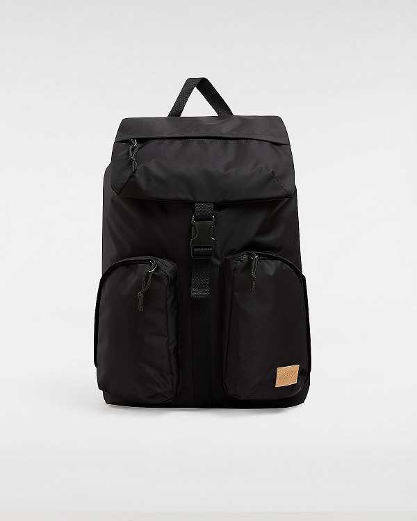 Black Unisex Vans Field Trippin Backpacks NZ | VN2735491