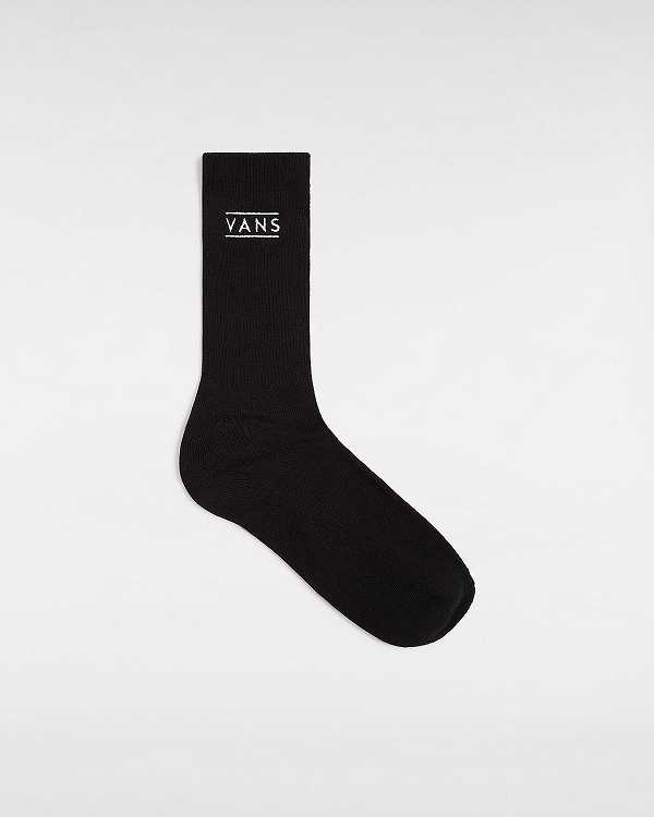 Black Unisex Vans Half Box Crew (1 Pair) Socks NZ | VN8902145