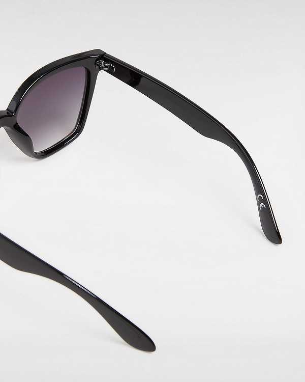 Black Unisex Vans Hip Cat Sunglasses NZ | VN6591374