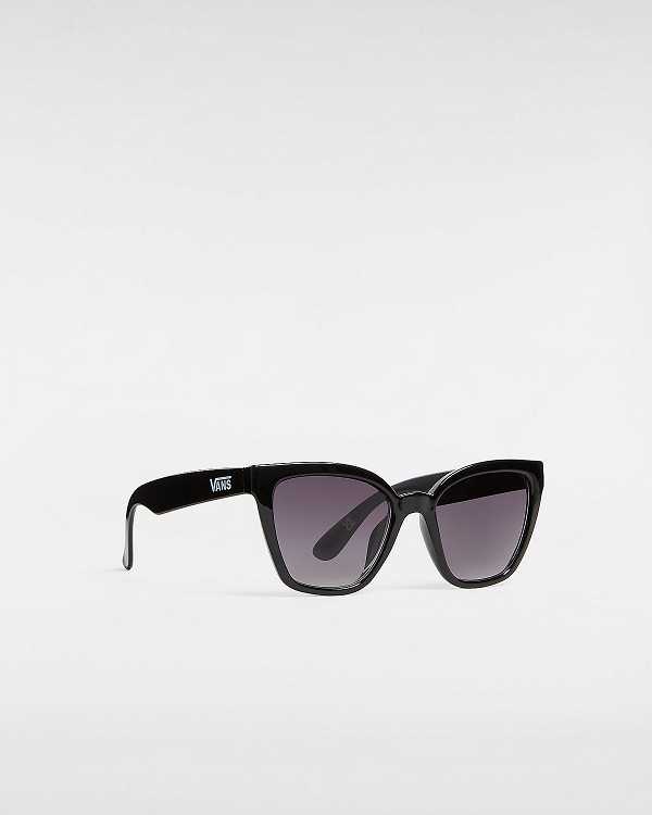 Black Unisex Vans Hip Cat Sunglasses NZ | VN6591374