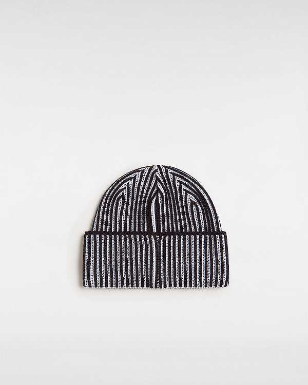 Black Unisex Vans Nesbit Cuff Beanie NZ | VN2314978