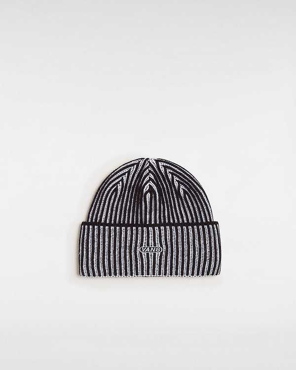 Black Unisex Vans Nesbit Cuff Beanie NZ | VN2314978