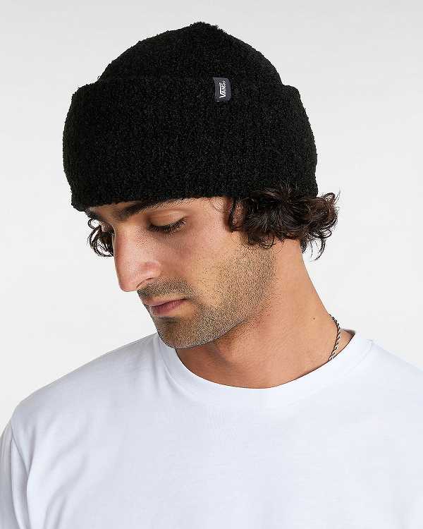 Black Unisex Vans Newton Beanie NZ | VN6750439