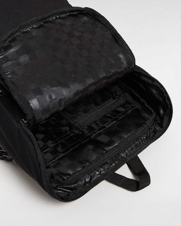 Black Unisex Vans Obstacle Backpacks NZ | VN0923475